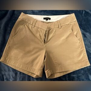 J. Crew Tan Flat Front Shorts